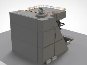 Sci-fi architectural element 1 3D Model