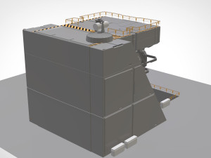 Sci-fi architectural element 1 3D Model