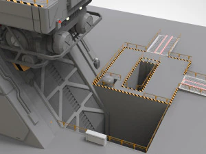 Sci-fi architectural element 1 3D Model