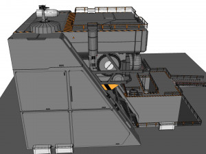 Sci-fi architectural element 1 3D Model