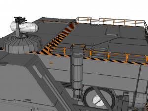 Sci-fi architectural element 1 3D Model