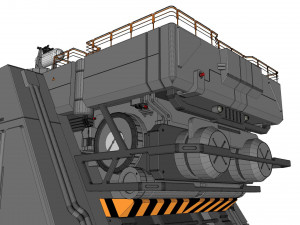 Sci-fi architectural element 1 3D Model