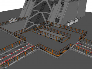 Sci-fi architectural element 1 3D Model