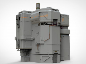 Sci-fi architectural element 8 Modello 3D