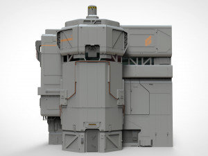Sci-fi architectural element 8 Modello 3D