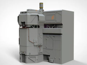 Sci-fi architectural element 8 3D Model