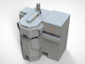 Sci-fi architectural element 8 Modello 3D