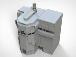 Sci-fi architectural element 8 3D Model