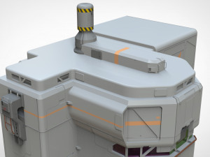 Sci-fi architectural element 8 Modello 3D