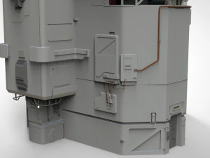 Sci-fi architectural element 8 3D Model