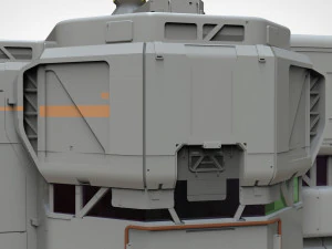 Sci-fi architectural element 8 3D Model