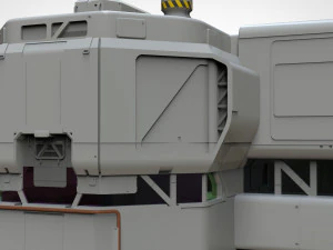 Sci-fi architectural element 8 3D Model