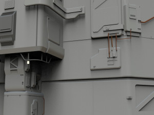 Sci-fi architectural element 8 Modello 3D