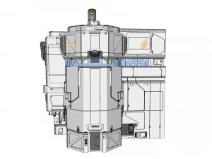 Sci-fi architectural element 8 3D Model