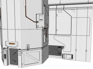 Sci-fi architectural element 8 3D Model