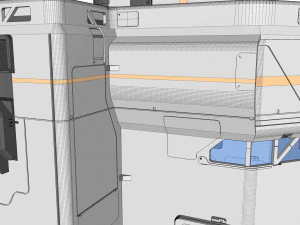 Sci-fi architectural element 8 3D Model
