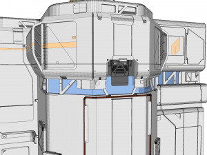 Sci-fi architectural element 8 Modello 3D