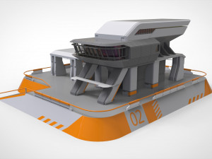 Sci-fi architecture 3 3D मॉडल