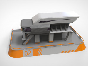 Sci-fi architecture 3 3D मॉडल