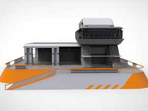 Sci-fi architecture 3 3D Model