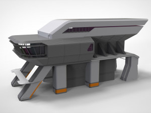 Sci-fi architecture 3 3D मॉडल