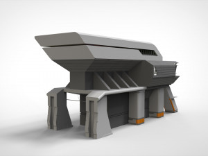 Sci-fi architecture 3 3D मॉडल