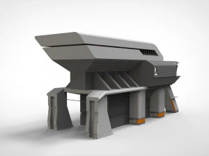 Sci-fi architecture 3 3D Model