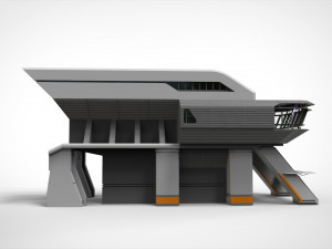 Sci-fi architecture 3 3D मॉडल