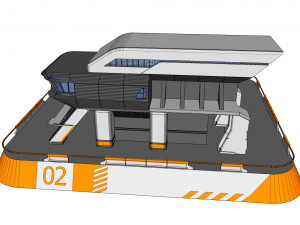 Sci-fi architecture 3 3D मॉडल