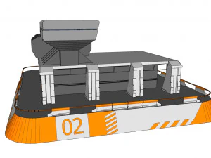 Sci-fi architecture 3 3D Model