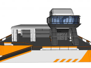Sci-fi architecture 3 3D Model