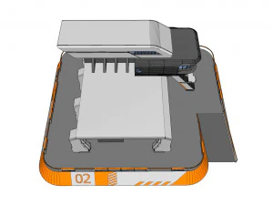 Sci-fi architecture 3 3D Model