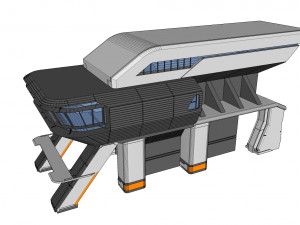 Sci-fi architecture 3 3D मॉडल