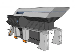 Sci-fi architecture 3 3D Model