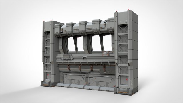 Sci fi modular environment 5 Modelo 3D .c4d .max .obj .3ds .fbx .stl .blend 