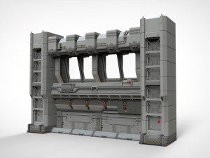 Sci fi modular environment 5 3D Model
