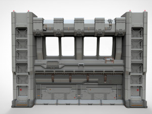 Sci fi modular environment 5 Modelo 3D