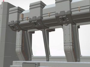 Sci fi modular environment 5 Modelo 3D