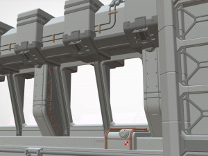Sci fi modular environment 5 Modelo 3D