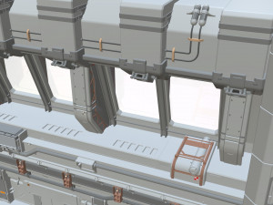 Sci fi modular environment 5 Modelo 3D