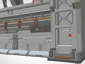 Sci fi modular environment 5 Modelo 3D