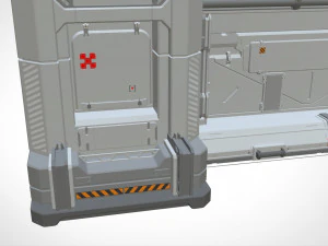 Sci fi modular environment 5 3D Model