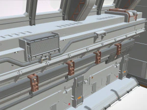 Sci fi modular environment 5 3D Model