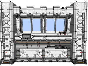 Sci fi modular environment 5 Modelo 3D