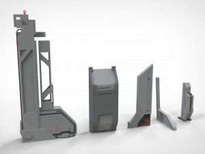 Sci-fi architecture elements collection 23 3D मॉडल