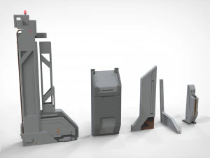 Sci-fi architecture elements collection 23 3D Model