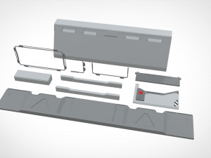 Sci-fi architecture elements collection 23 3D मॉडल