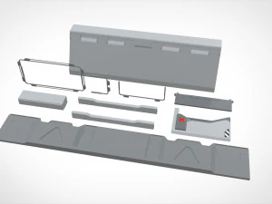Sci-fi architecture elements collection 23 3D Model
