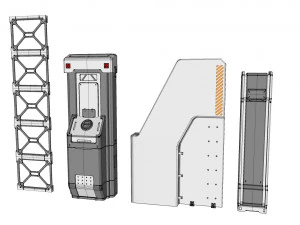 Sci-fi architecture elements collection 23 3D Model