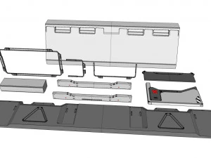 Sci-fi architecture elements collection 23 3D Model